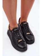 Dámské Sneakersy Z Eko Kůže Big Star RR274257 Černé