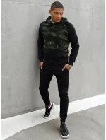 Pánská zelená mikina FashionStreet BX5485