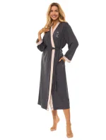 L&L 2505 dlouhý dámský viskózový župan M-2XL L&L 2505 dlouhý dámský viskózový župan M-2XL