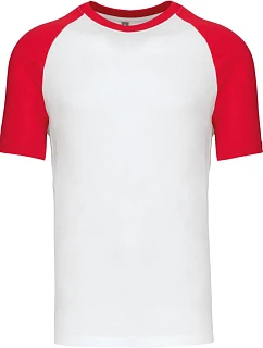 Kariban K 330 Baseballové tričko 20.K330 white/red