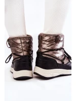 Dámské sněhule Memory Foam Big Star KK274275 Stříbrná a černá Dámské sněhule Memory Foam Big Star KK274275 Stříbrná a černá