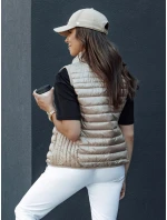 Dámská prošívaná vesta se stojáčkem STYLISHZ camel FashionStreet TY4439