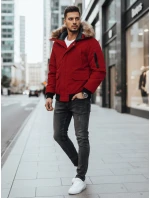 FashionStreet pánská bordó zimní bunda TX4309