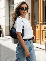 Dámské bavlněné tričko PRINCY white FashionStreet RY2391 Dámské bavlněné tričko PRINCY white FashionStreet RY2391