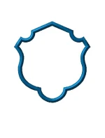 rámeček k výšivce monogramu Erb jednoduchý rámeček k výšivce monogramu Erb jednoduchý