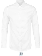 NEOBLU Blaise Men Mikro keprová košile s dlouhým rukávem 24.3182 optic white
