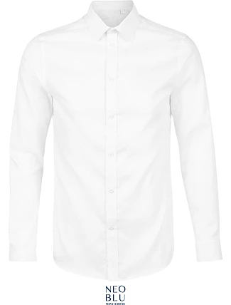 NEOBLU Blaise Men Mikro keprová košile s dlouhým rukávem 24.3182 optic white