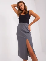 Sukně LK SD 509445.72P tmavě šedá