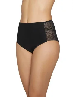 Kalhotky s vysokým pasem 19191 černé - Ysabel Mora