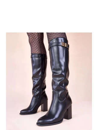 Kozačky na podpatku  model 221036 Solea