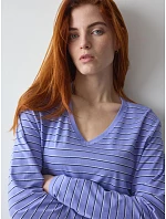 Noční košile Nightdresses NDK LSL 08 X modrá - TRIUMPH Noční košile Nightdresses NDK LSL 08 X modrá - TRIUMPH