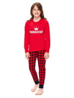 Dívčí pyžamo Princess červené