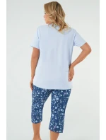 Italská móda Agalia cr.r. sp.3/4 barva:modrá/print Italská móda Agalia cr.r. sp.3/4 barva:modrá/print