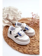 Klasické dětské sportovní boty bílo-modré Marlin