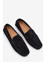 Semišové Pánské Mokasíny Big Star RR174049 Černé Semišové Pánské Mokasíny Big Star RR174049 Černé