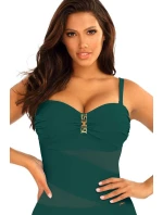 Dámské jednodílné plavky Gold7 S8030CH3-7 zelené - Self Dámské jednodílné plavky Gold7 S8030CH3-7 zelené - Self