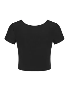 Dámský top ZERO Feel 2.0 Crop Top - BLACK - černý 0004 - SLOGGI