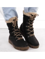 Rieker W Y3424-00 RKR745 boty s umělou kožešinou