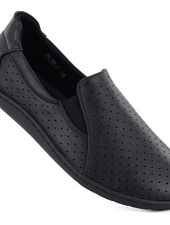 Dámské barefoot ažurové kožené polobotky M.Daszynski OL38-2