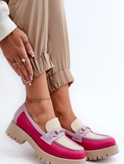 Zazoo 3475 Dámské kožené mokasíny béžové