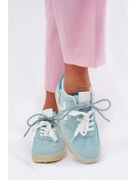 Nízké Dámské Sportovní Boty S Leopardím Vzorem Mint Zelevelis