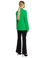 M701 Sako s jedním knoflíkem a asymetrickými kapsami - černé