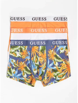 Pánské trenýrky U1GG05K6YW1 P549 oranžová/modrá/bílá - GUESS Pánské trenýrky U1GG05K6YW1 P549 oranžová/modrá/bílá - GUESS