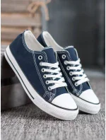 Trendy dámské modré  tenisky bez podpatku