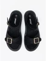 Originální sandály černé dámské platforma Originální sandály černé dámské platforma