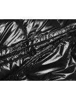 Černo-béžová oboustranná metalická zimní bunda (P21-7901-1+62)