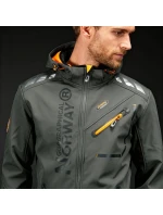 Geographical Norway Softshellová bunda Royaute DB 068 M WY8027H/GN/Dark Grey / Orange