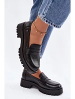 Kožené dámské mokasyny Vinceza 18125 Černé