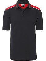 Daiber JN 858 Pánské pracovní piqué polo - Color 02.0858 carbon/red