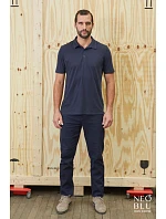 NEOBLU Octave Men Pánské žerzejové polo 24.3572 deep black NEOBLU Octave Men Pánské žerzejové polo 24.3572 deep black
