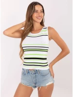 Dámský top AT TP 5038.28P bílý a zelený