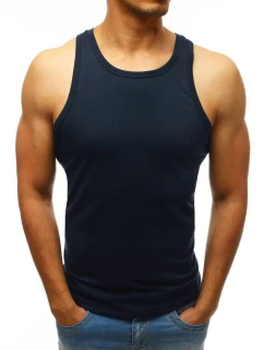 Pánské tílko bez potisku tmavě modré FashionStreet RX3496