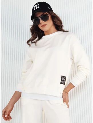 Dámská mikina BASOL ecru FashionStreet BY1253