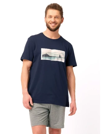 Pyžamo Key MNS 606 A25 kr/r M-2XL Pyžamo Key MNS 606 A25 kr/r M-2XL