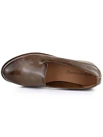 Dámské lakované boty lords beige Potocki 19337