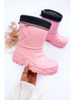 Dětské Oteplené Galosy Befado 162Y307 Růžové