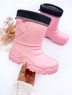 Dětské Oteplené Galosy Befado 162Y307 Růžové