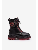 Dětské zateplené Traperky Botky černé Askya