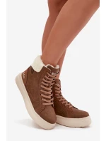 Dámské zimní boty s kožíškem Lee Cooper LCJ-25-01-3735 hnědé Dámské zimní boty s kožíškem Lee Cooper LCJ-25-01-3735 hnědé