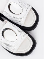 Klasické dámské  nazouváky Biało-czarny platforma