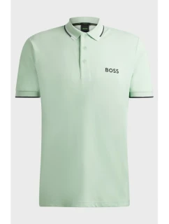 Pánské polo tričko Boss Paddy Pro Open Green regular fit zelené (50469102-388)