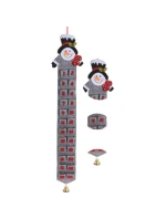 PLSTĚNÝ ADVENTNÍ KALENDÁŘ ŠEDÝ SNĚHULÁK PLSTĚNÝ ADVENTNÍ KALENDÁŘ ŠEDÝ SNĚHULÁK