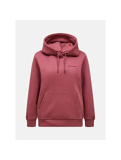 Dámská mikina PEAK PERFORMANCE W Original Small Logo Hood, červená