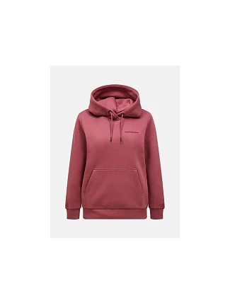 Dámská mikina PEAK PERFORMANCE W Original Small Logo Hood, červená