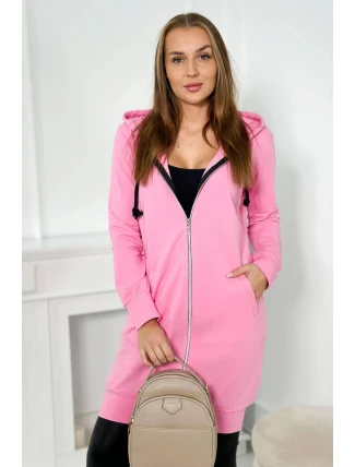 Mikina s kapucí světle růžová Mikina s kapucí světle růžová