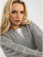 Dámský svetr LO SW LK 3001 kardigan.82P šedý Dámský svetr LO SW LK 3001 kardigan.82P šedý